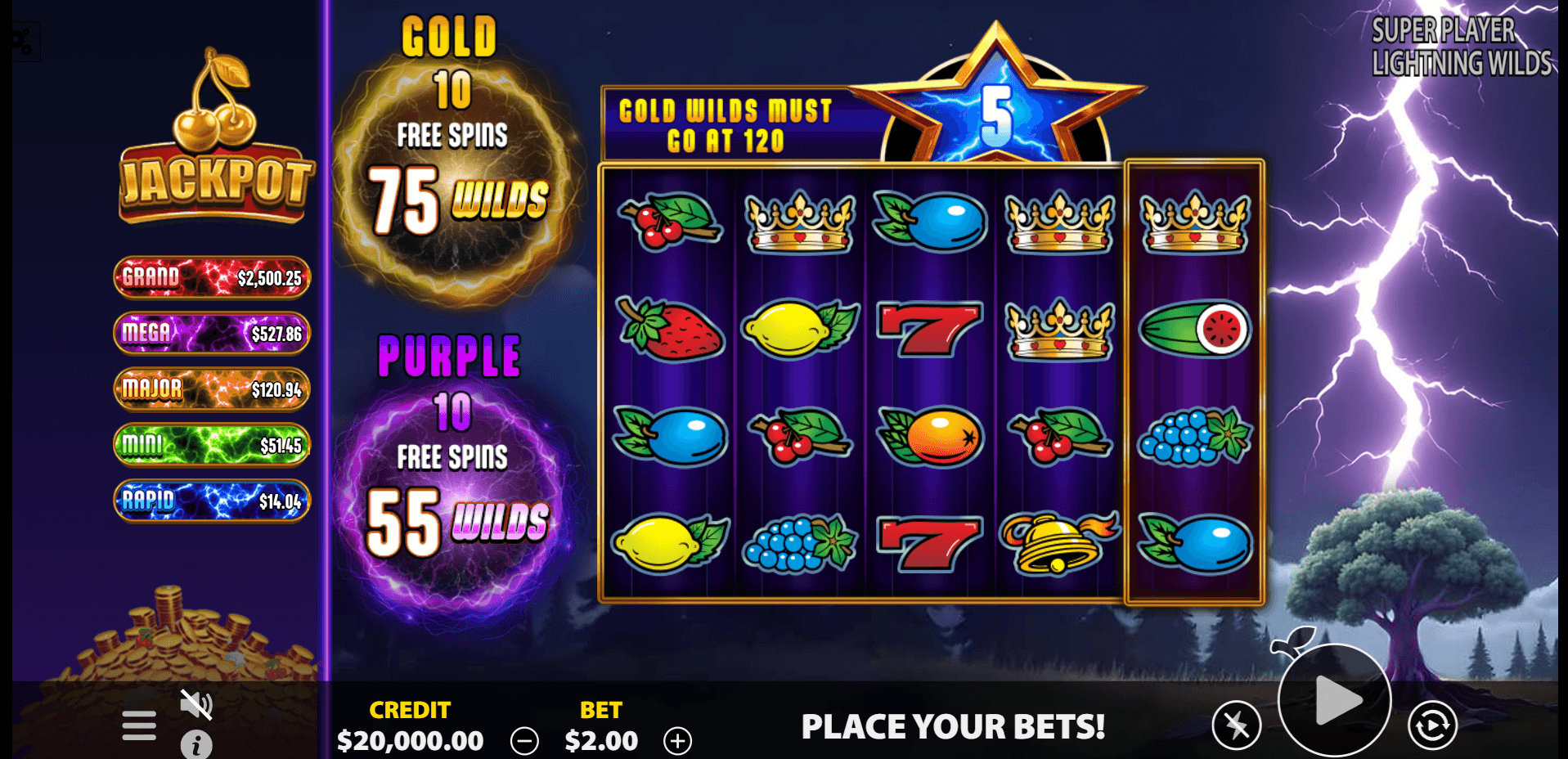 Super Player Lightning Wilds image 1